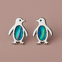 Happy Belly Penguin Studs